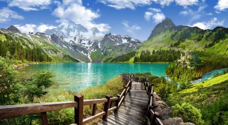 Фотообои Дорога к озеру