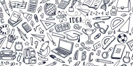 Фотошпалери Шкільний патерн Фотошпалери Шкільний патерн