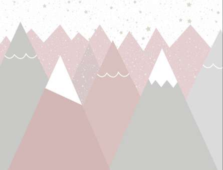 Фотообои Розовые горы