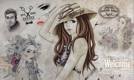 Фотошпалери для салону краси