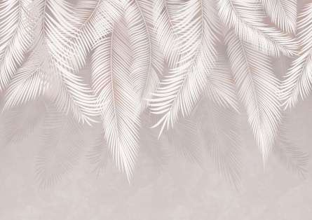 Фотошпалери бежеві листя на стіну