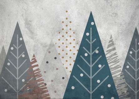 Фотошпалери Векторні ялинки