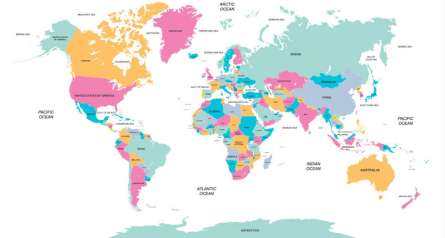 Фотошпалери яскрава карта Фотошпалери яскрава карта