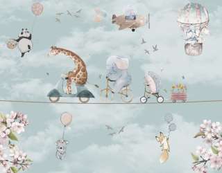 Фотошпалери Тварини на велосипедах 33915