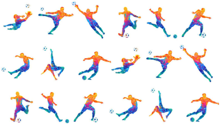 Фотообои С футболистами и мячом Фотообои С футболистами и мячом