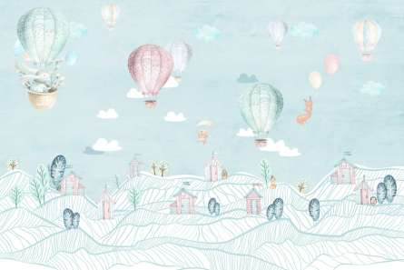 Фотообои Воздушные шарики