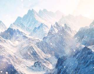 Фотообои Снежные горы 28024