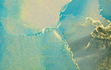 Фотошпалери Бірюзовий fluid art з золотом Фотошпалери Бірюзовий fluid art з золотом