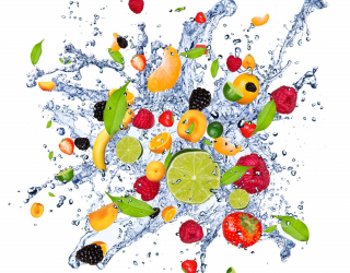 Фотообои фрукты и вода 20509