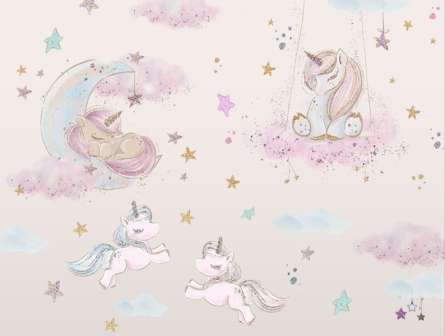 Фотошпалери Єдиноріжки рожеві для дівчинки