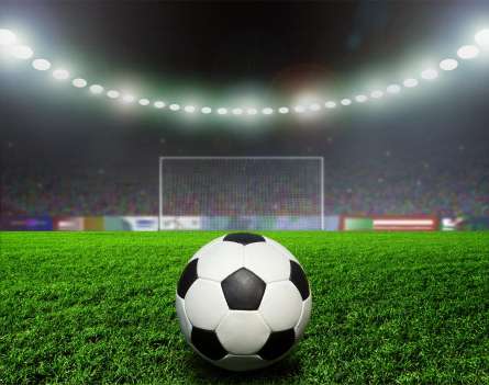 Фотошпалери м'яч на стадіоні Фотошпалери м'яч на стадіоні