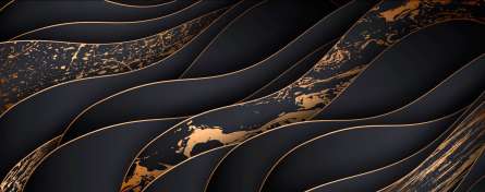 Фотообои Золотые абстрактные волны