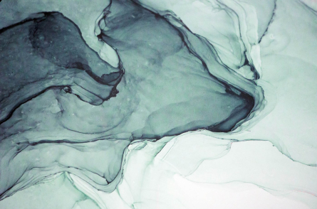 Фотошпалери Зелений флюїд алкоинк Фотошпалери Зелений флюїд алкоинк