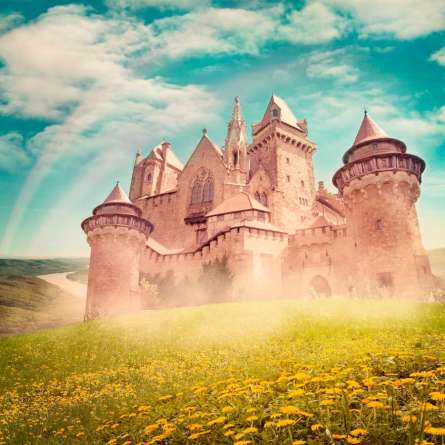 Фотообои Замок посреди поля