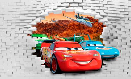 Фотошпалери Блискавка Маквин 3Д