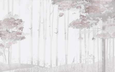 Фотошпалери дерева Рожеве золото