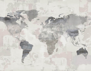 Фотообои Карта мира в пастельных тонах 29551
