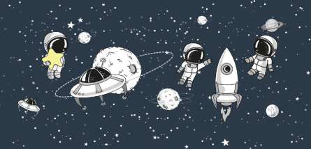 Фотообои детский космос Фотообои детский космос