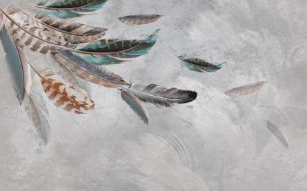 Фотообои Летящие перья