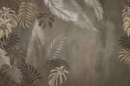 Фотошпалери Коричневі тропічні листя Фотошпалери Коричневі тропічні листя