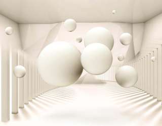 Фотошпалери кулі в бежевій кімнаті 28920