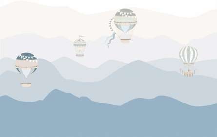 Фотообои Детские горы в скандинавском стиле Фотообои Детские горы в скандинавском стиле