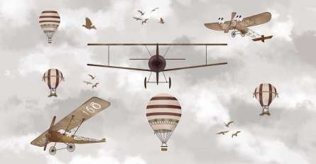 Фотообои Самолеты, вертолеты и воздушные шары Фотообои Самолеты, вертолеты и воздушные шары