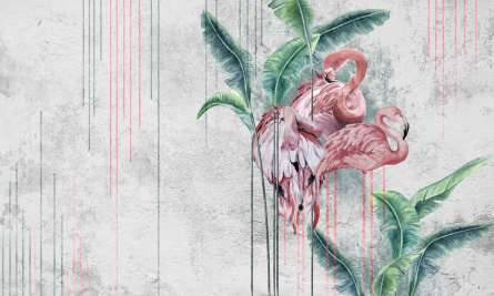 Фотошпалери фламінго Фотошпалери фламінго