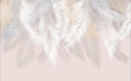 Фотошпалери дизайнерські листя зі стелі Фотошпалери дизайнерські листя зі стелі
