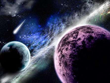 Фотошпалери Планети і метеорит Фотошпалери Планети і метеорит