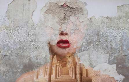 Фотообои Девушка абстрактная