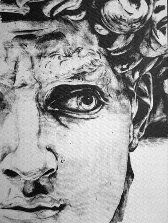 Фотошпалери Статуя лофт Фотошпалери Статуя лофт