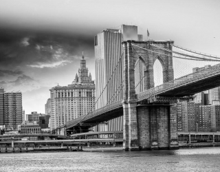 Фотообои Древний мост Бруклинский 9301