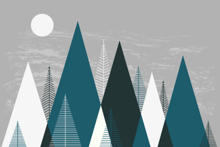 Фотообои Векторные горы