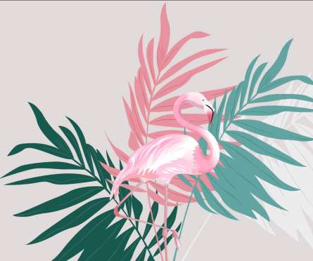 Фотошпалери фламінго Фотошпалери фламінго