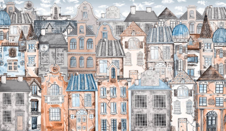 Фотообои детский город Фотообои детский город