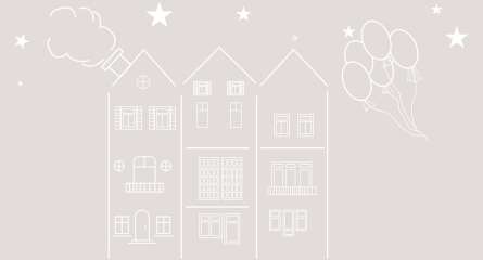 Фотообои Рисованные домики Фотообои Рисованные домики