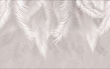 Фотошпалери тропічні листя і мармур