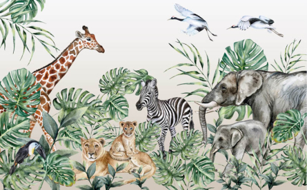 Фотообои Животные из джунглей