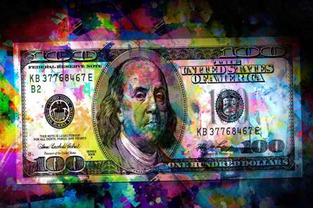 Фотообои Доллар и графитти для подростка Фотообои Доллар и графитти для подростка