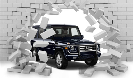 Фотообои 3д джип Фотообои 3д джип