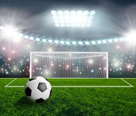 Фотошпалери м'яч і ворота Фотошпалери м'яч і ворота