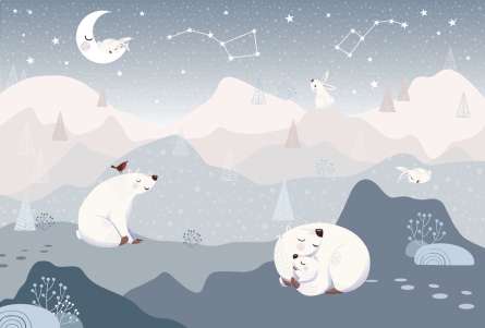 Фотошпалери Полярні ведмедики