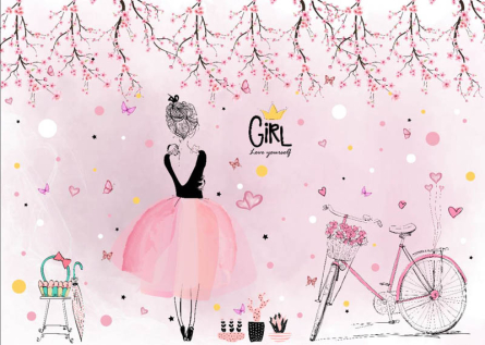 Фотообои Фея розовая для девочек Фотообои Фея розовая для девочек