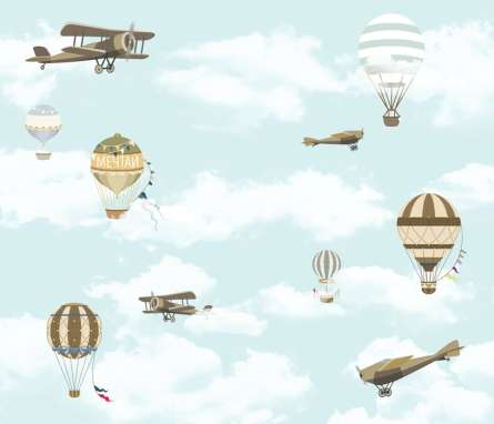 Фотообои Самолеты и воздушные шары