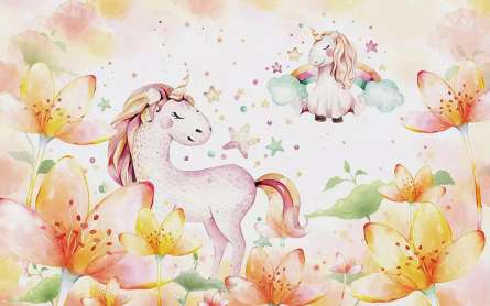 Фотообои Единорожки Фотообои Единорожки