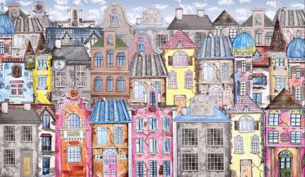 Фотообои детский город Фотообои детский город