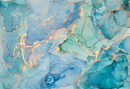 Фотошпалери яскравий блакитний Fluid art Фотошпалери яскравий блакитний Fluid art