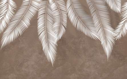 Фотошпалери листя в сірих відтінках Фотошпалери листя в сірих відтінках