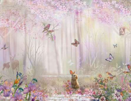 Фотошпалери Рожевий ліс Фотошпалери Рожевий ліс